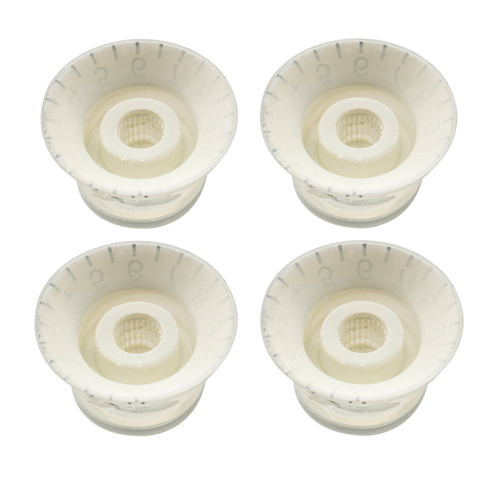 Perillas Musiclily Pro de 24 estrías con forma de campana y tono, tamaño en pulgadas, para guitarra eléctrica estilo USA LP SG (juego de 2T2V)