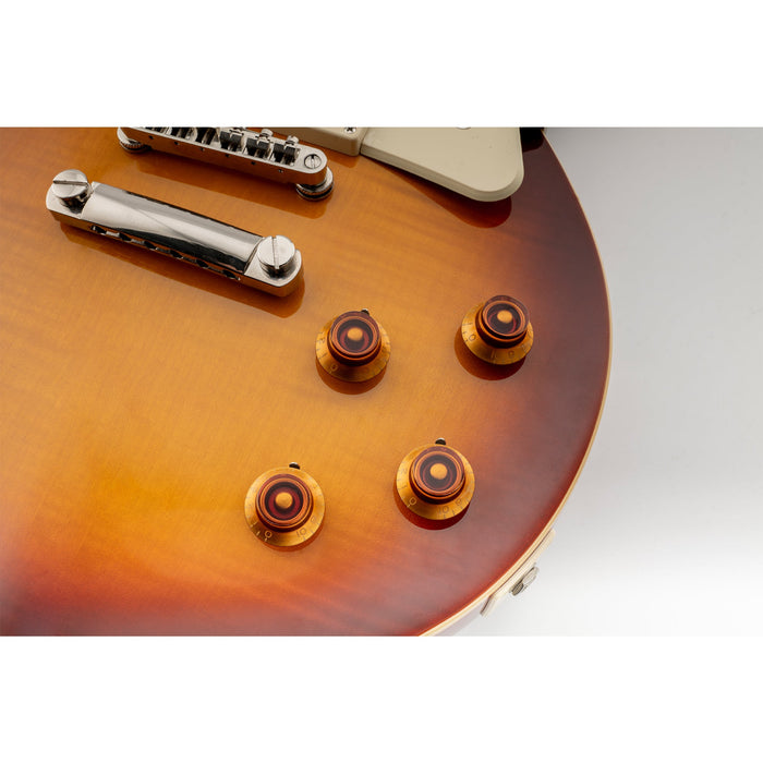 Perillas Musiclily Pro para zurdos, tamaño en pulgadas, finas, de 24 estrías, con forma de campana y control de volumen para guitarra eléctrica estilo USA LP SG (juego de 4)