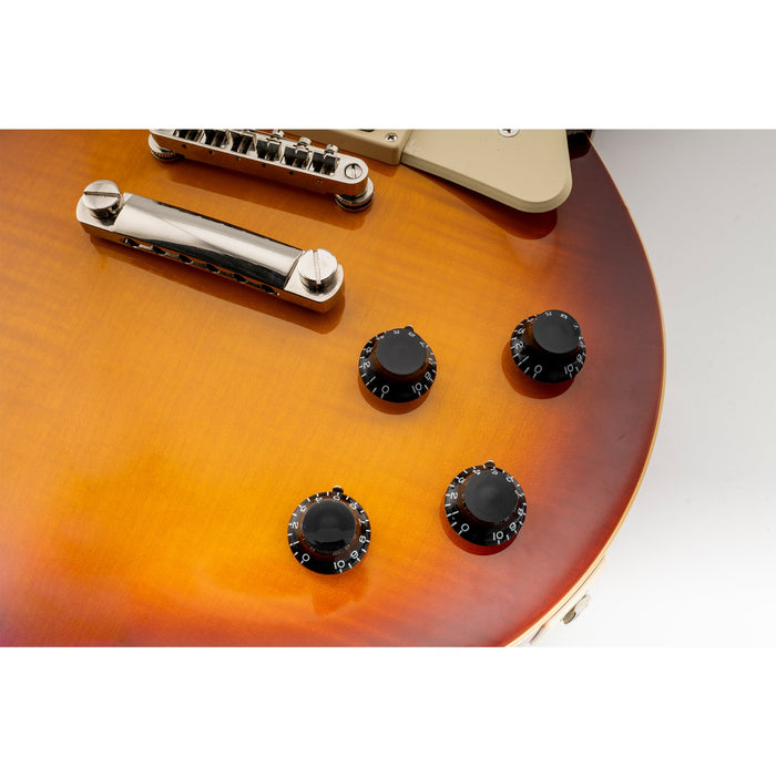Perillas Musiclily Pro para zurdos, tamaño en pulgadas, finas, de 24 estrías, con forma de campana y control de volumen para guitarra eléctrica estilo USA LP SG (juego de 4)