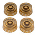 musiclily pro left handed inch size fine 24 spline guitar knobs tone volume speed control knobs for usa lp sg style electric guitar mx1572 4p, gold