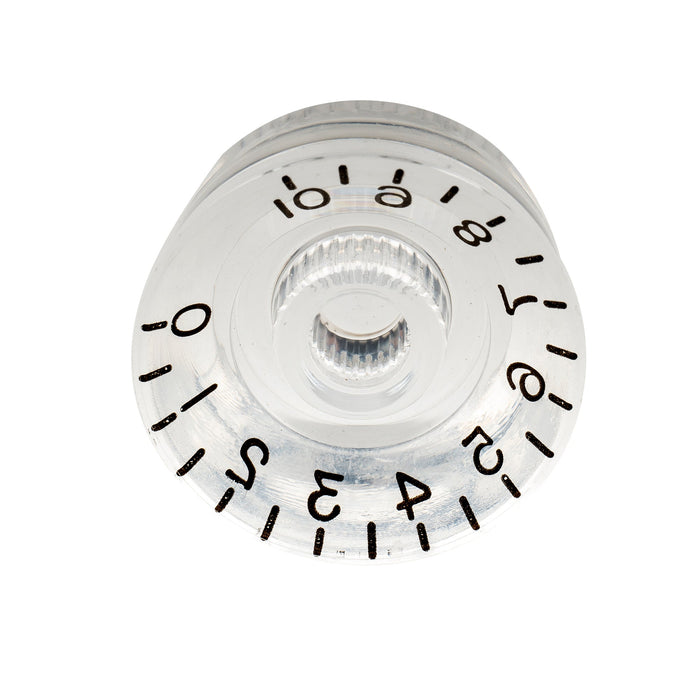 Musiclily Pro Linkshändige Zoll-Größe Fein 24-Zahnkranz Gitarrenknöpfe Ton, Lautstärke, Geschwindigkeitsreglerknöpfe für amerikanische LP- und SG-Style Elektrogitarren, Set von 4