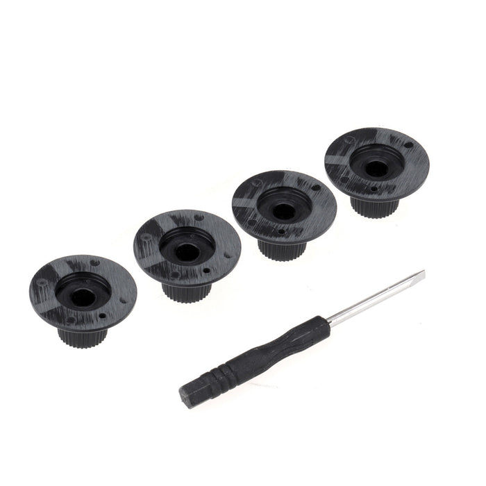 Musiclily Pro Imperial Inch Size Guitar Amplifier Effect Pedal Volume Witch Hat Skirted Knobs, Set of 4
