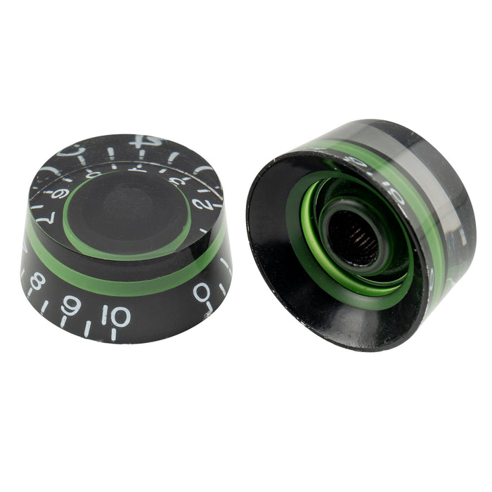 Musiclily Pro Juego de 4 Perillas para Guitarra de 24 Estrías Finas Tamaño en Pulgadas, Control de Volumen y Tono tipo Speed para Guitarra Eléctrica estilo LP SG USA