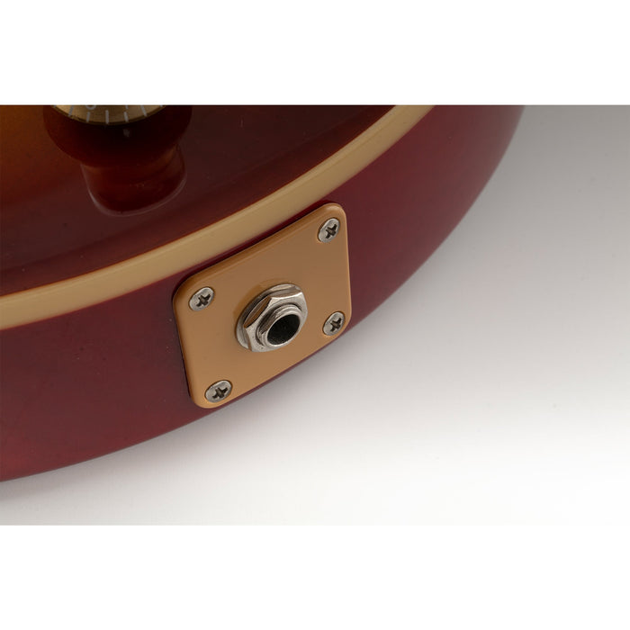 Plaques jack carrées incurvées en plastique Musiclily Pro, compatibles avec les guitares américaines Epiphone LP, lot de 2