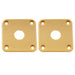musiclily pro plastic curved jack plate square jackplates compatible with usa lp epiphone lp style guitar mx1586 2p cream
