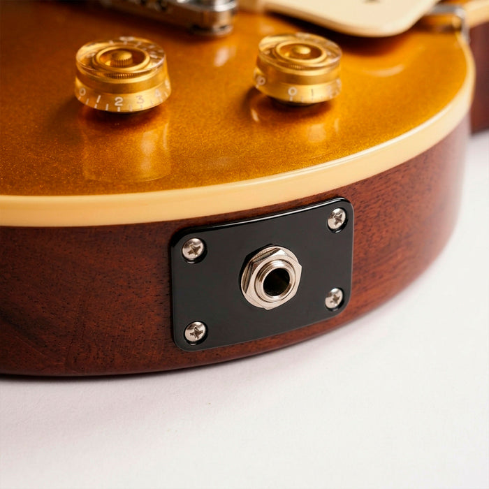 Musiclily Pro Kunststoff-Klinkensteckerplatte, rechteckig, gebogen, für E-Gitarre, 2er-Set
