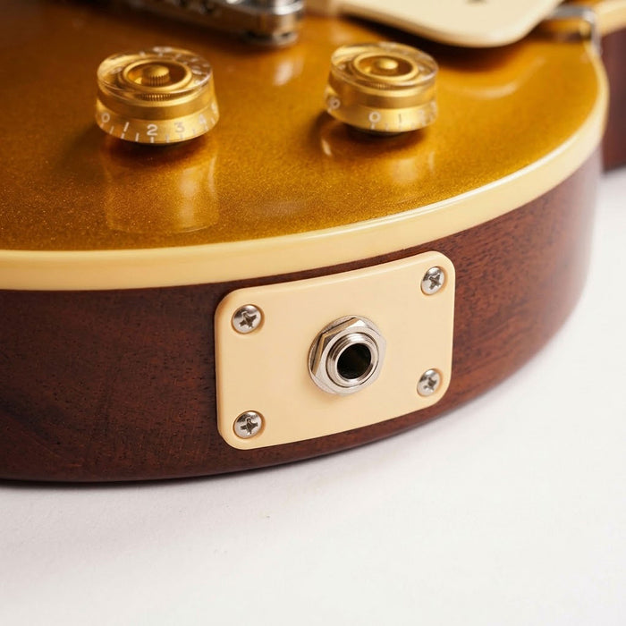 Musiclily Pro Kunststoff-Klinkensteckerplatte, rechteckig, gebogen, für E-Gitarre, 2er-Set