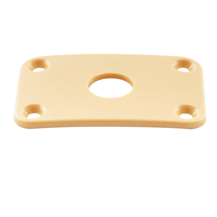 Plaques jack rectangulaires Musiclily Pro en plastique courbées pour guitare électrique, lot de 2