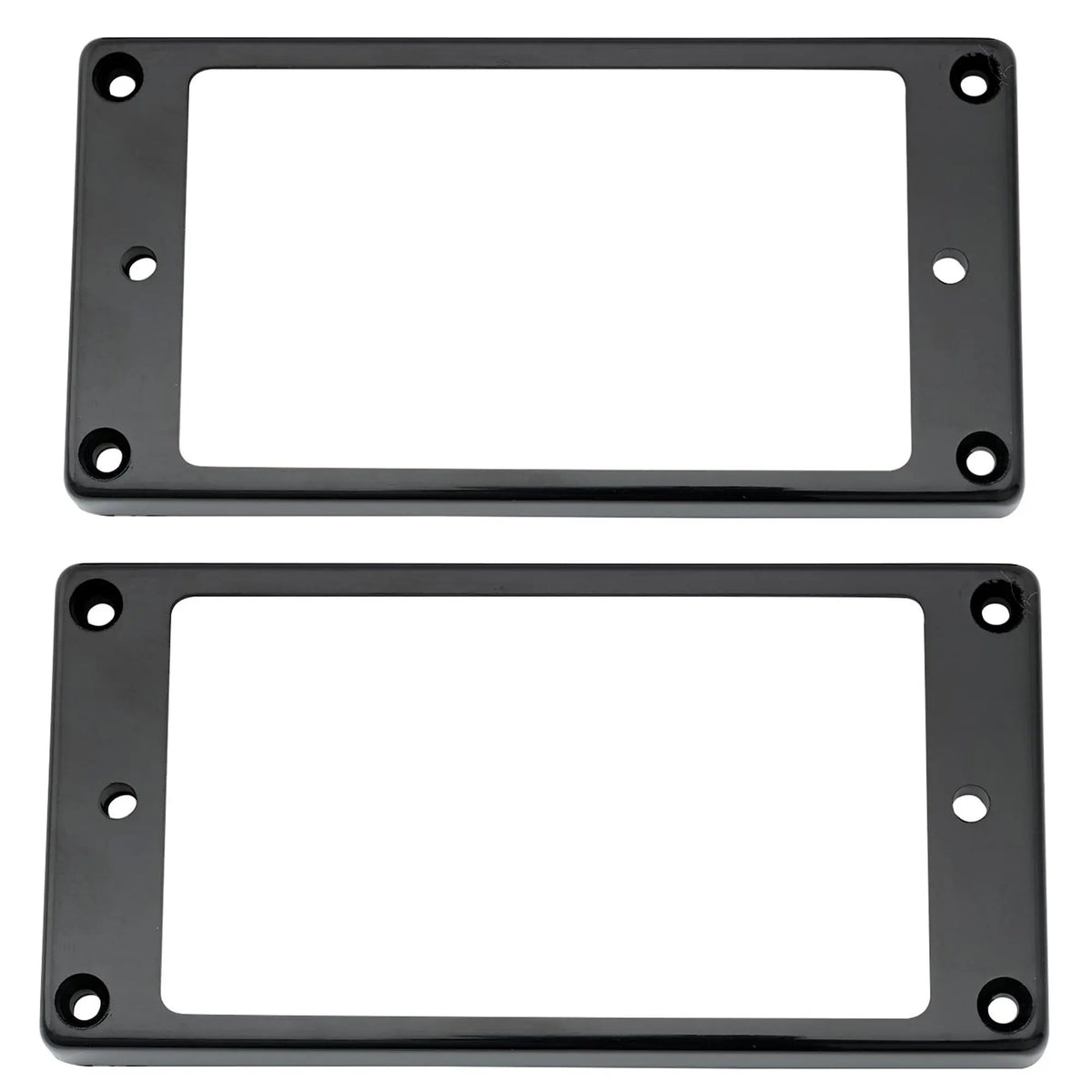 Lot De 4 Anneaux De Montage Micro Humbucker Plastique Noir – Cadres 92x45 Mm Pour Guitare Électrique