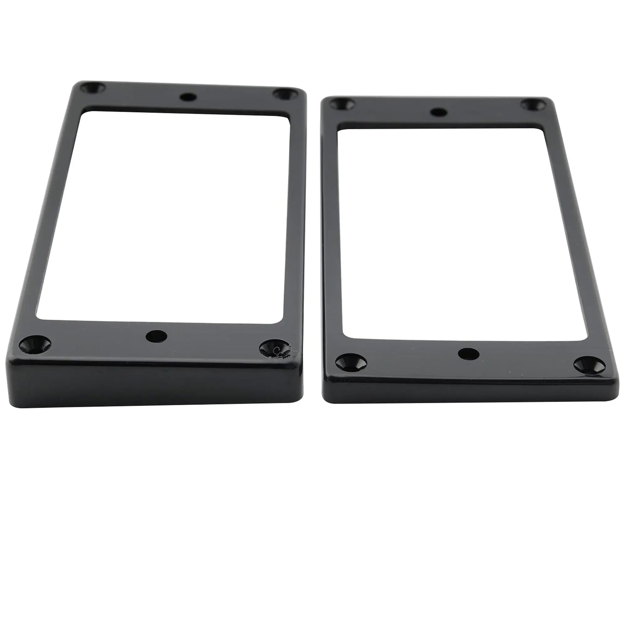 detail of musiclily pro plastic flat bottom humbucker pickup mounting rings set for electric guitar mx1588mx1589p