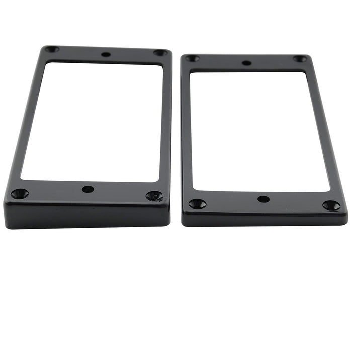 detail of musiclily pro plastic flat bottom humbucker pickup mounting rings set for electric guitar mx1588mx1589p