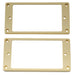 musiclily pro plastic flat bottom humbucker pickup mounting rings set for electric guitar mx1588mx1589p cream