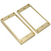 musiclily pro plastic flat bottom humbucker pickup mounting rings set for electric guitar mx1588mx1589p cream