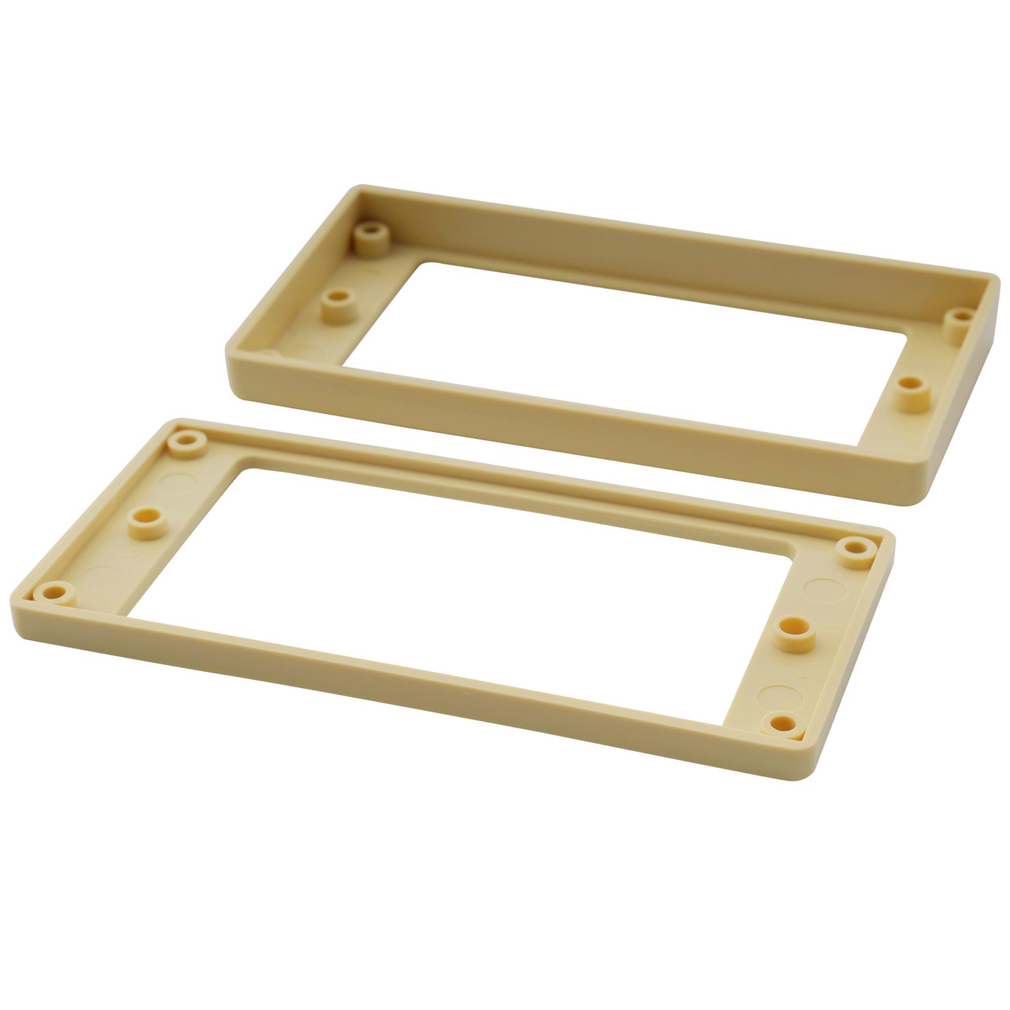 Musiclily Pro Plastic Flat Bottom Humbucker Pickup Mounting Rings Set for Electric Guitar