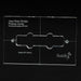 Part of musiclily pro cnc accurate acrylic pickup routing template for standard jazz bass bridge pickup mx1601