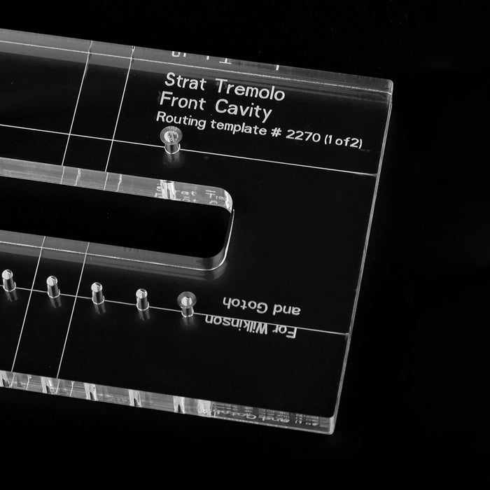 musiclily pro cnc accurate acrylic tremolo bridge routing templates set for traditional strat style guitar mx1603mx1604 details