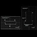 Part of musiclily pro cnc accurate acrylic tremolo bridge routing templates set for floyd rose mx1605mx1606