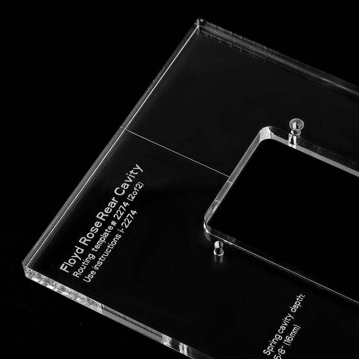 musiclily pro cnc accurate acrylic tremolo bridge routing templates set for floyd rose mx1605mx1606 details