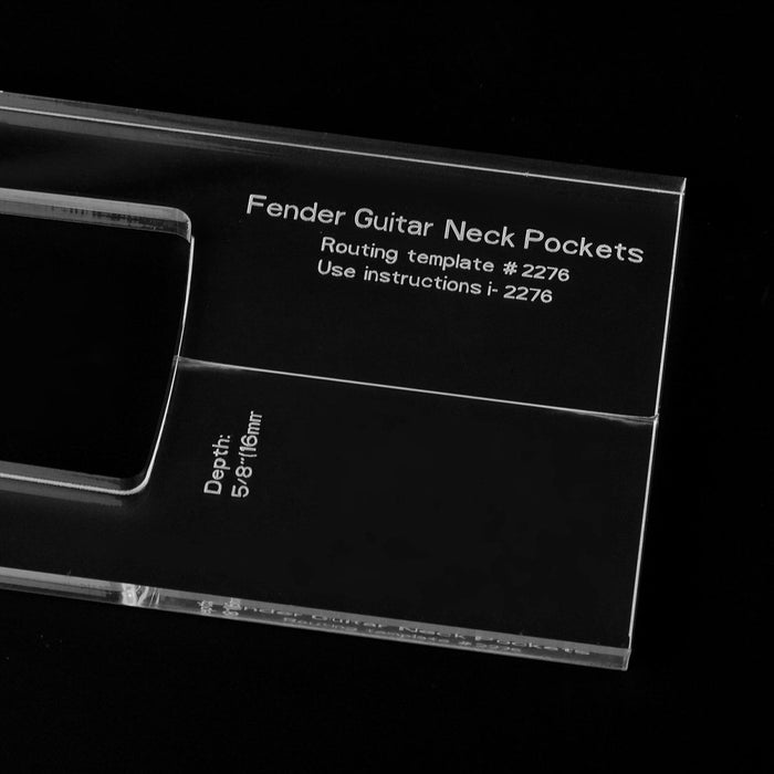 musiclily pro cnc accurate acrylic guitar neck routing templates for standard strat jaguar jazzmaster mustang mx1607 details