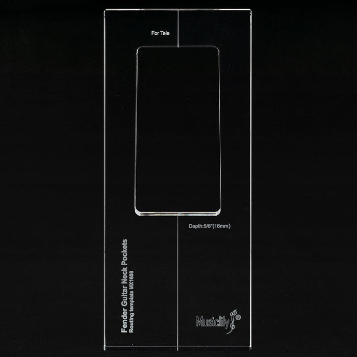 Part of musiclily pro cnc accurate acrylic guitar neck routing templates for standard tele mx1608