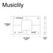 Dimensions of musiclily pro cnc accurate acrylic dual battery box routing templates mx1612