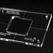 detail of musiclily pro cnc accurate acrylic dual battery box routing templates mx1612