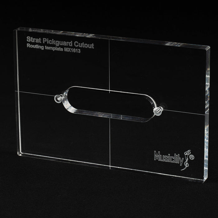 musiclily pro cnc accurate acrylic single coil pickup routing template for standard strat guitar pickguard mx1613