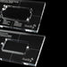detail of musiclily pro cnc accurate acrylic humbucker pickup routing templates set for electric guitar body and pickguard mx1615mx1617