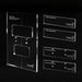 musiclily pro cnc accurate acrylic tremolo bridge routing templates set for floyd rose recessed modification mx1618mx1619 2mx1620 2