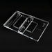 detail of musiclily pro cnc accurate acrylic tremolo bridge routing templates set for floyd rose recessed modification mx1618mx1619 2mx1620 2