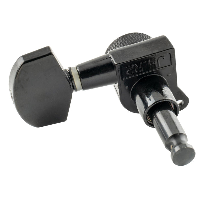 Musiclily Pro 3R3L 15:1 Proporção de Trava Total Máquinas de Ajuste de Cordas Afinadores de Trastes Teclas com Botão Hexagonal Grande Parafuso de 45 Graus para Violão Acústico e Elétrico