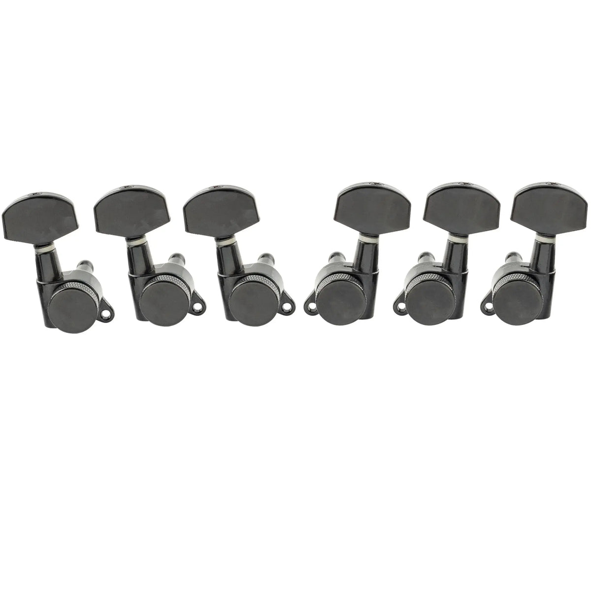 musiclily pro 3r3l 15 1 ratio full sealed locking machine heads tuners tuning pegs keys with big hex button 45 degree screw for acoustic electric guitar mx1630 3mx1631 3p, black