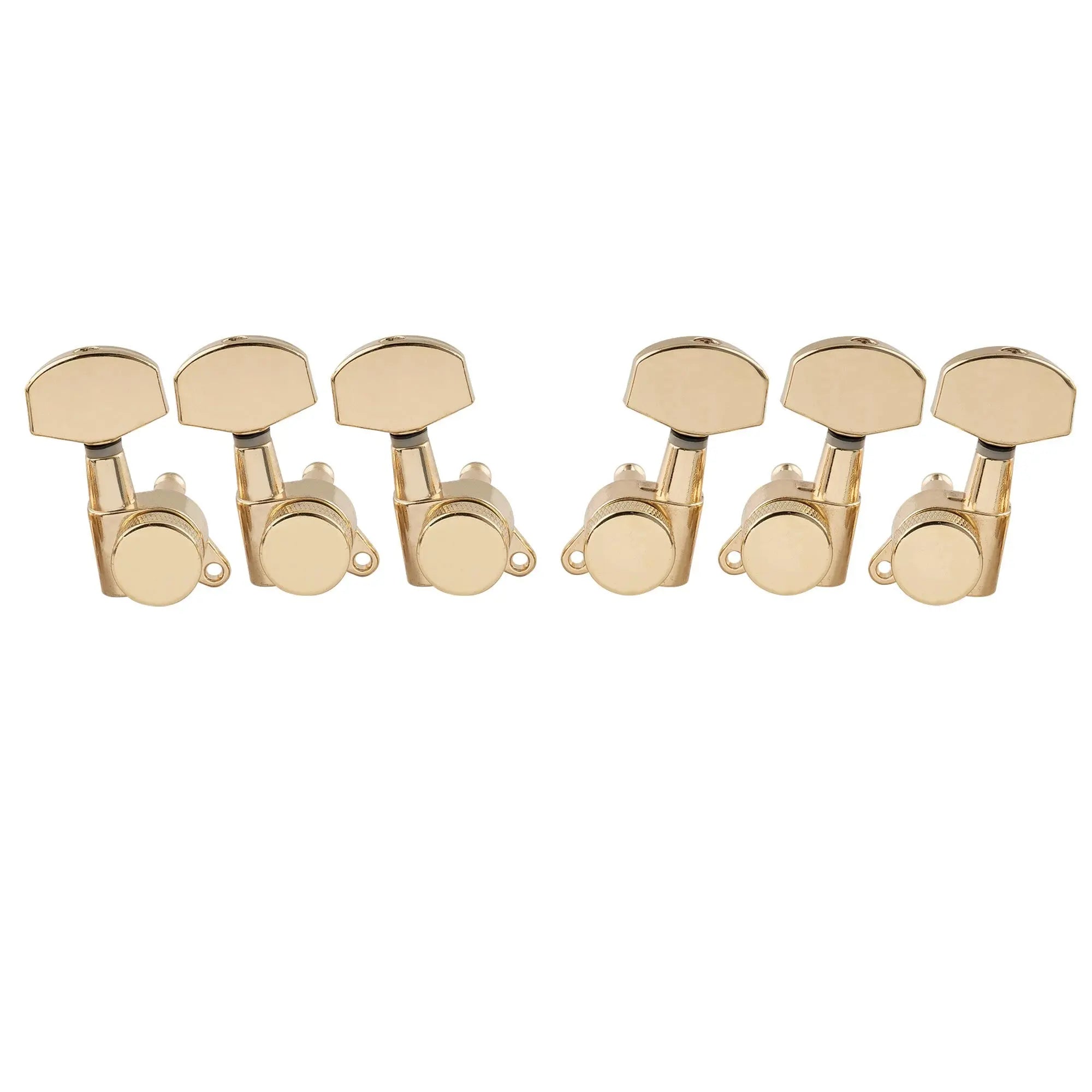 musiclily pro 3r3l 15 1 ratio full sealed locking machine heads tuners tuning pegs keys with big hex button 45 degree screw for acoustic electric guitar mx1630 3mx1631 3p, gold