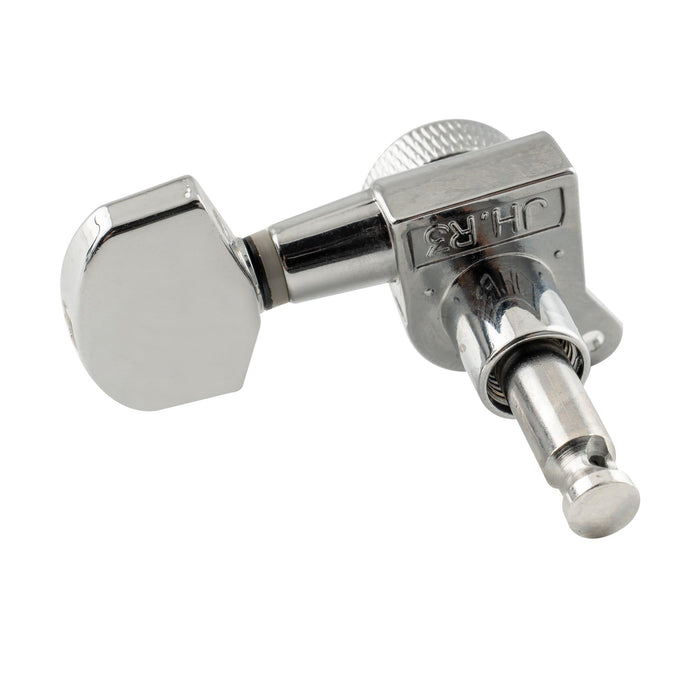 Musiclily Pro R15J Single 15:1 Ratio Full Sealed Locking Machine Head Bass Side Tuner Tuning Peg Key with Big Hex Button 45 Degree Screw for Acoustic Electric Guitar