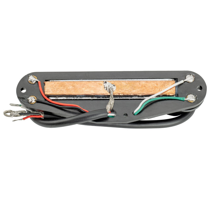 Part of musiclily basic high output rail blade ceramic single coil sized humbucker pickup for strat style electric guitar mx1650p