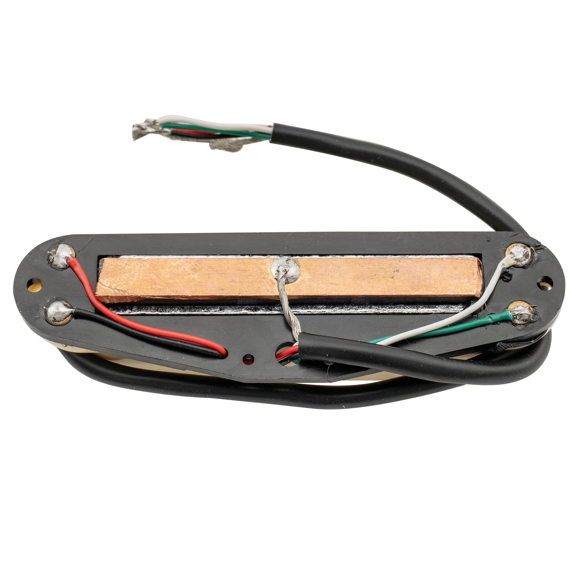 Musiclily Basic High Output Rail Blade Keramik Einzellwickler Humbucker-Pickup in Single Coil-Größe für Elektrogitarren im Strat-Stil