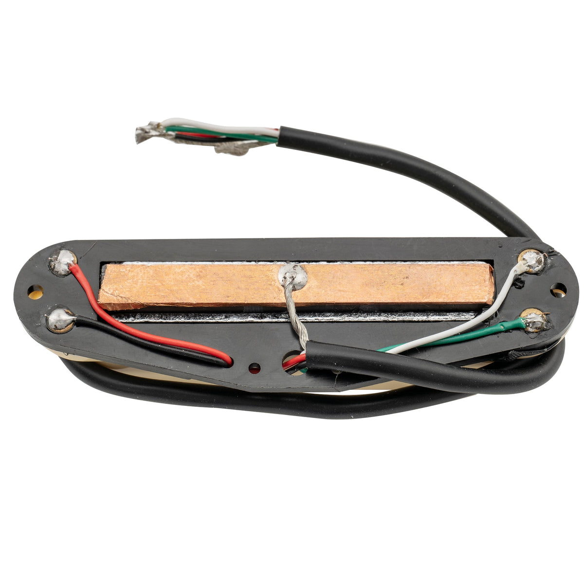 Musiclily Basic High Output Rail Blade Keramik Einzellwickler Humbucker-Pickup in Single Coil-Größe für Elektrogitarren im Strat-Stil