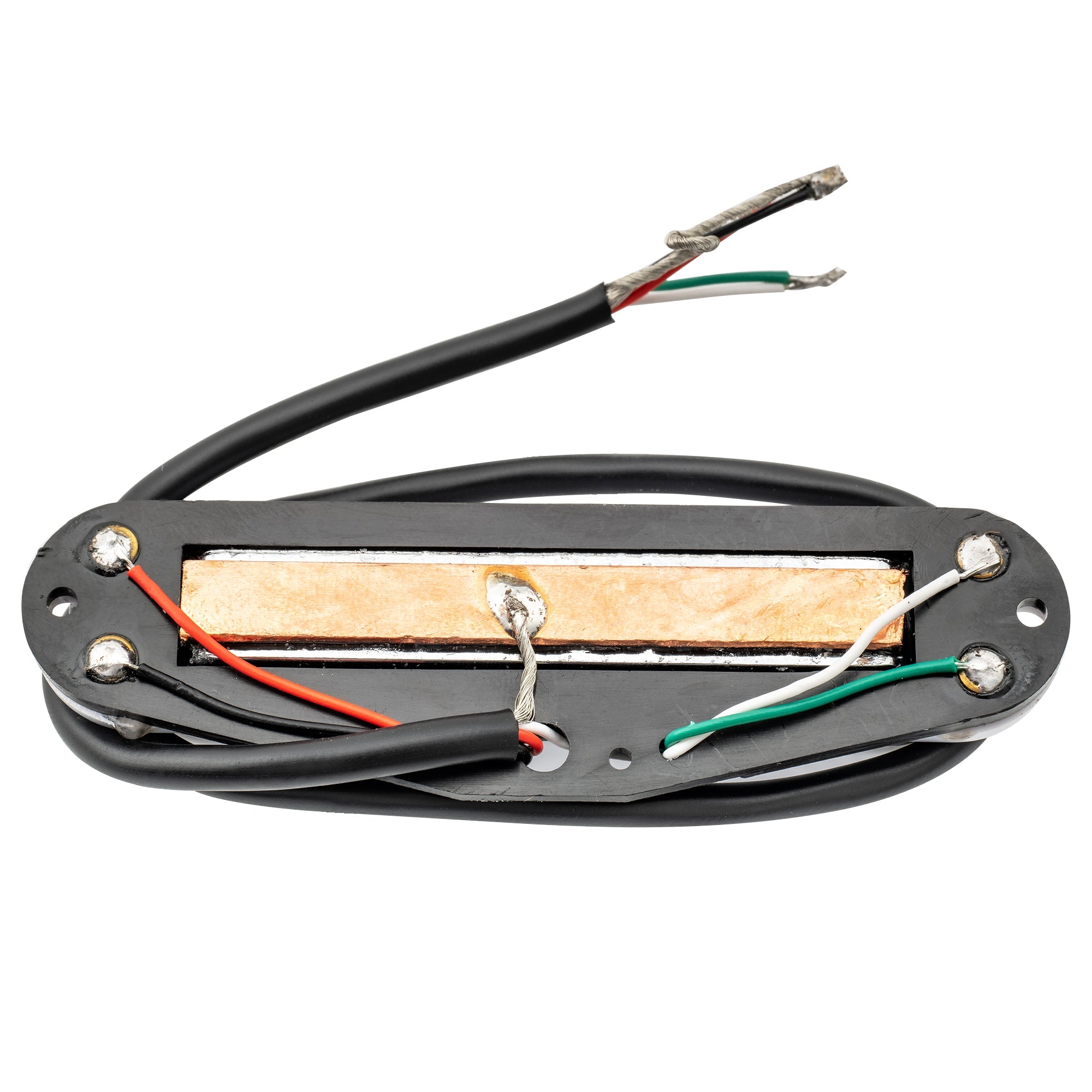 Musiclily Basic High Output Rail Blade Keramik Einzellwickler Humbucker-Pickup in Single Coil-Größe für Elektrogitarren im Strat-Stil