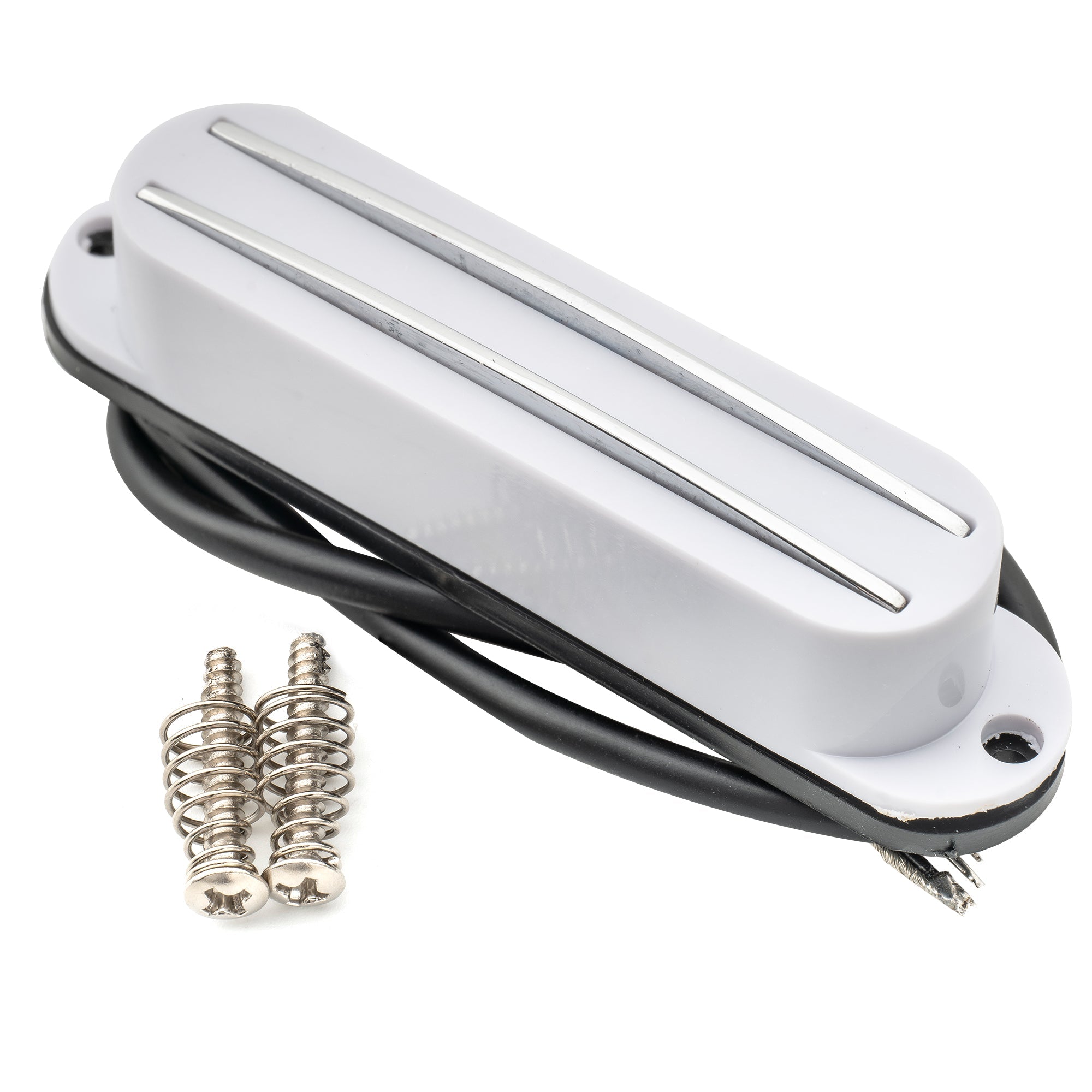 Musiclily Basic High Output Rail Blade Keramik Einzellwickler Humbucker-Pickup in Single Coil-Größe für Elektrogitarren im Strat-Stil