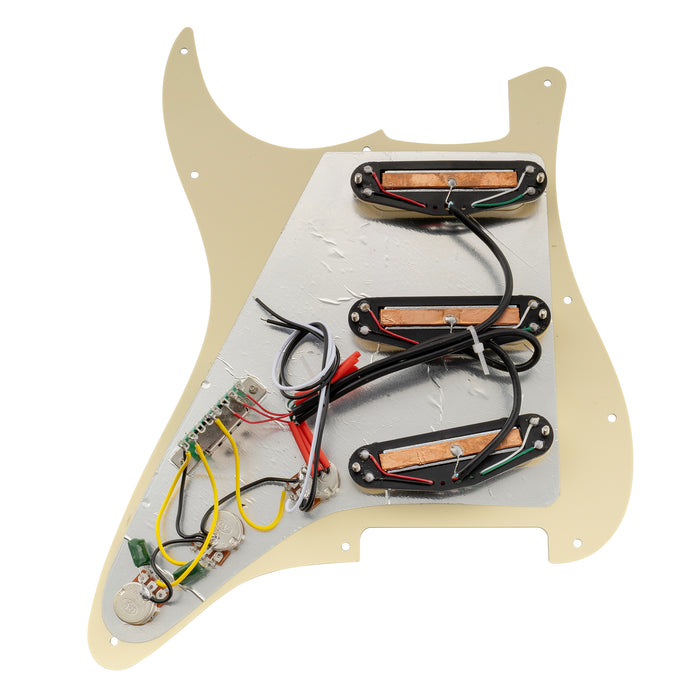 Battipenna precablato Musiclily Basic Loaded ST-SSS con humbucker Ceramic Mini Rail per chitarra elettrica stile Strat