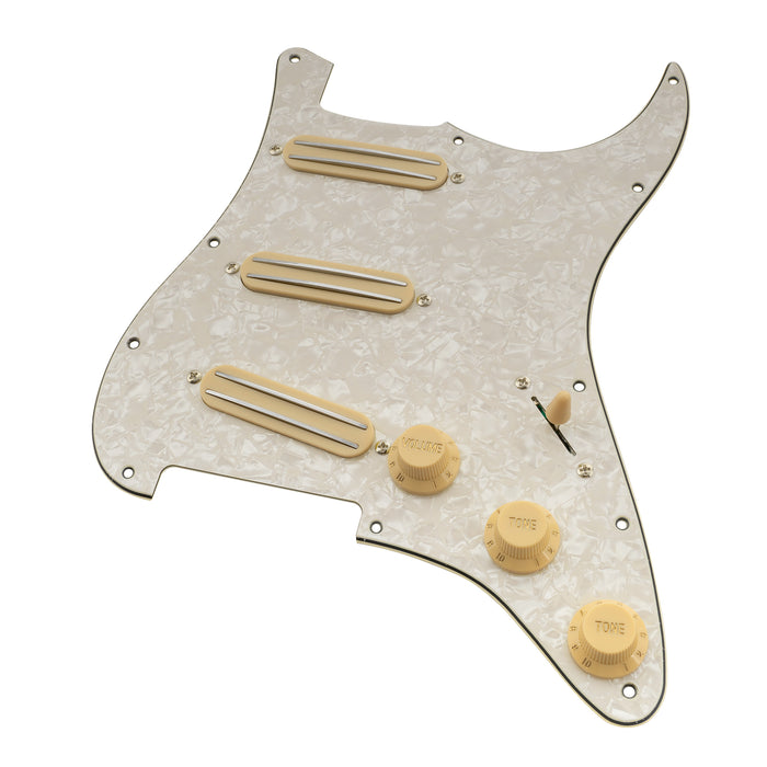 Battipenna precablato Musiclily Basic Loaded ST-SSS con humbucker Ceramic Mini Rail per chitarra elettrica stile Strat
