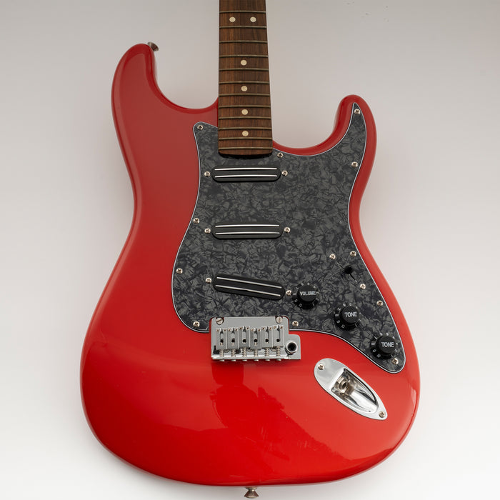 Musiclily Basic Pre-wired Loaded ST-SSS Pickguard with Ceramic Mini Rail Humbucker for Strat Style Electric Guitar