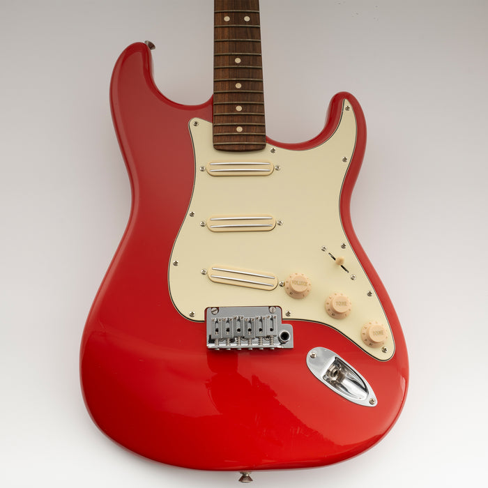Musiclily Basic Pre-wired Loaded ST-SSS Pickguard with Ceramic Mini Rail Humbucker for Strat Style Electric Guitar