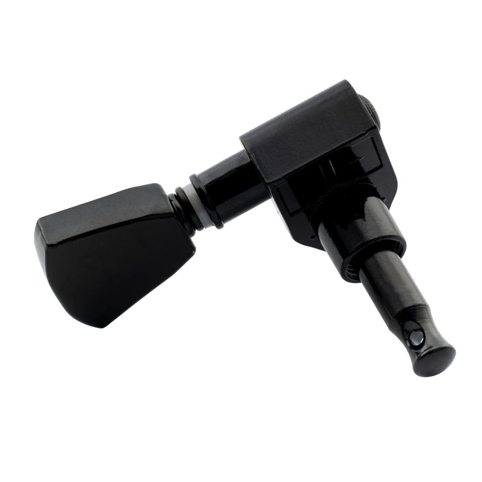 Musiclily Basic R15A Singolo Rapporto 14:1 Testata Macchina Intera Sigillata per Accordatura Lato Basso con Pulsante a Chiave per Chitarra Acustica Elettrica