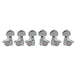 musiclily basic 3r3l 14 1 ratio full sealed machine heads tuners tuning pegs keys with half moon button right angle screw for acoustic electric guitar mx1657 3mx1658 3p, chrome
