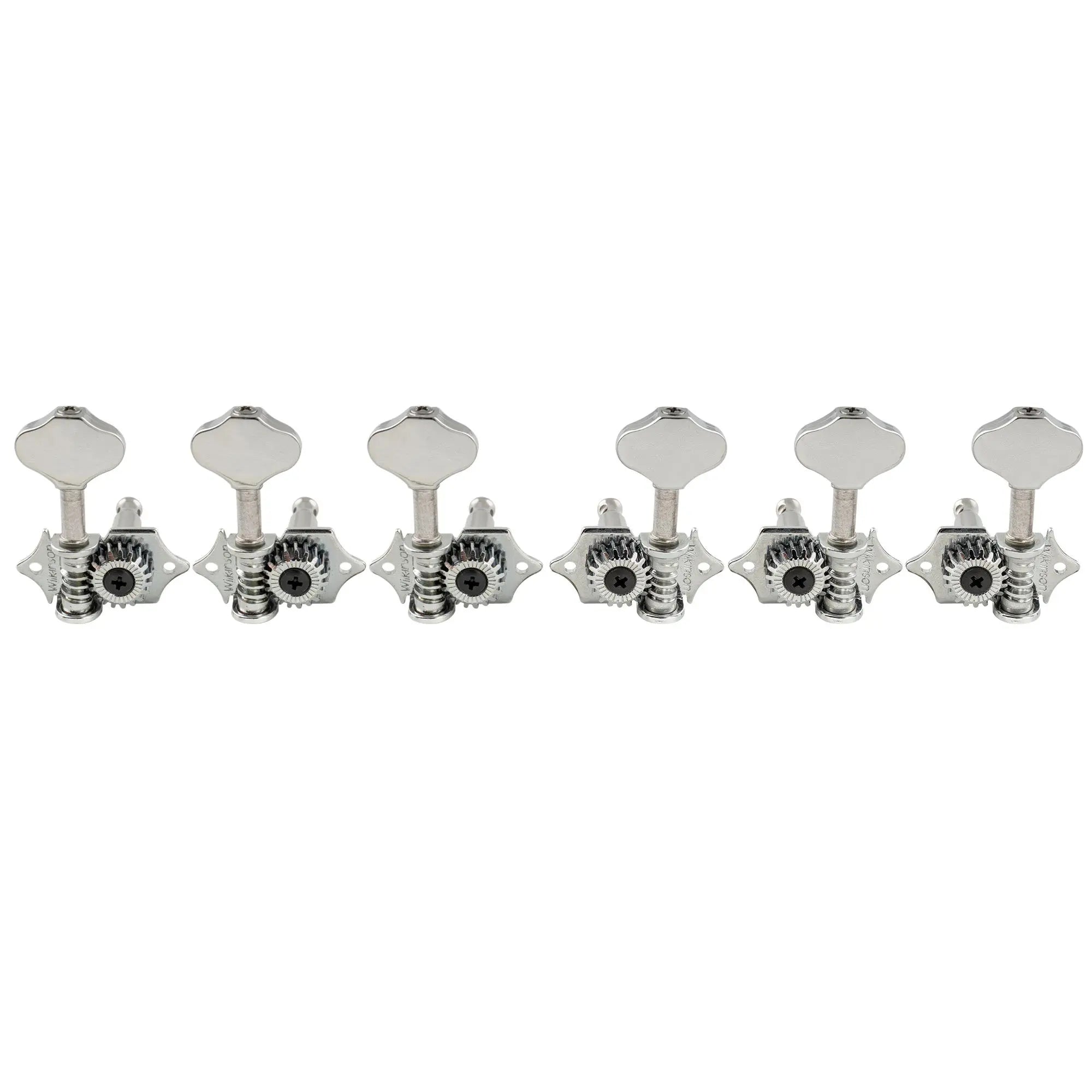 wilkinson 3r3l 19 1 ratio open gear machine heads tuners tuning pegs keys with butterbean button for acoustic electric guitar mx1663cr