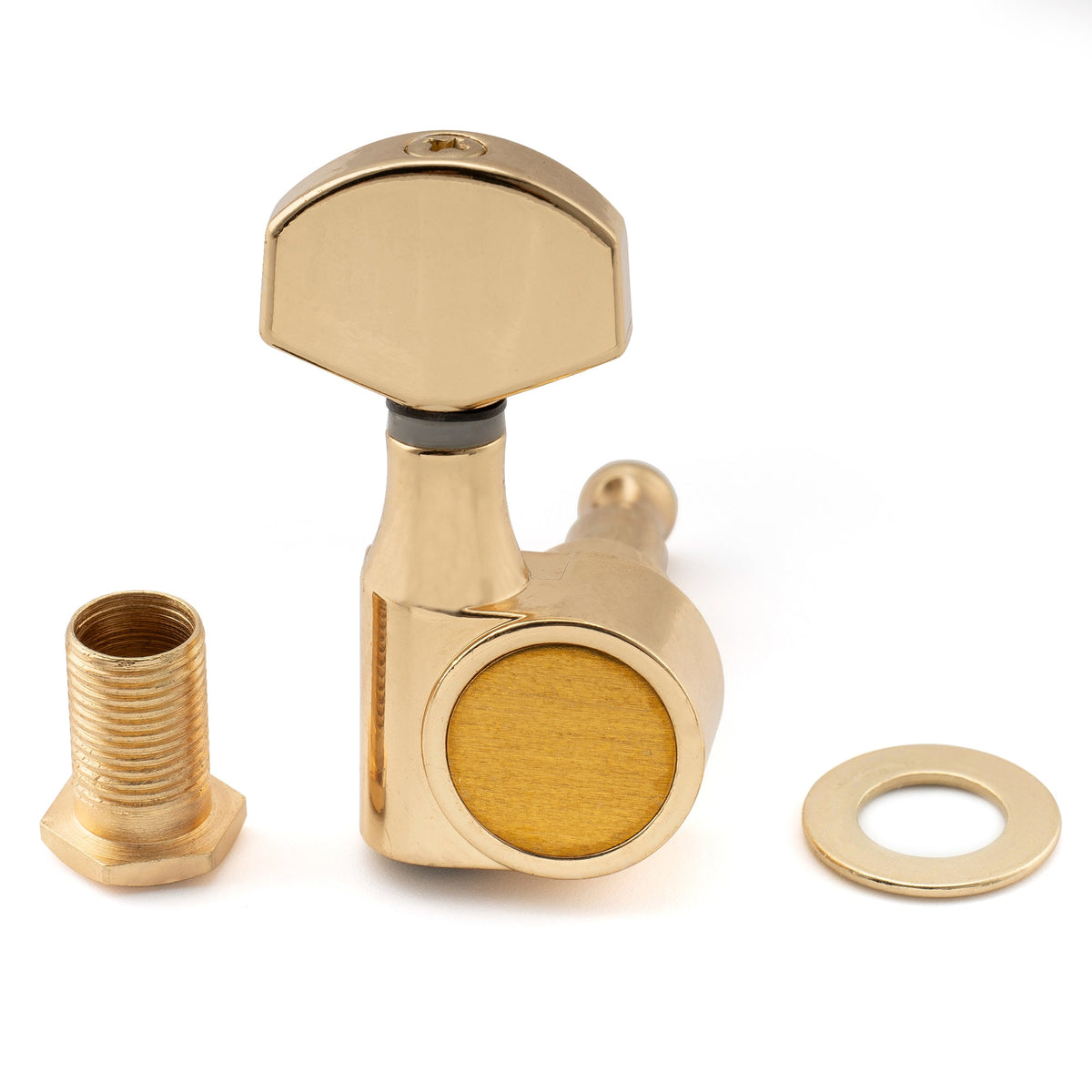 Musiclily Pro R15J-15 6-in-line 15:1 Rapporto, 1-pin, coprimolle completamente sigillate con pulsante esagonale per chitarra elettrica stile SQ Strat Tele