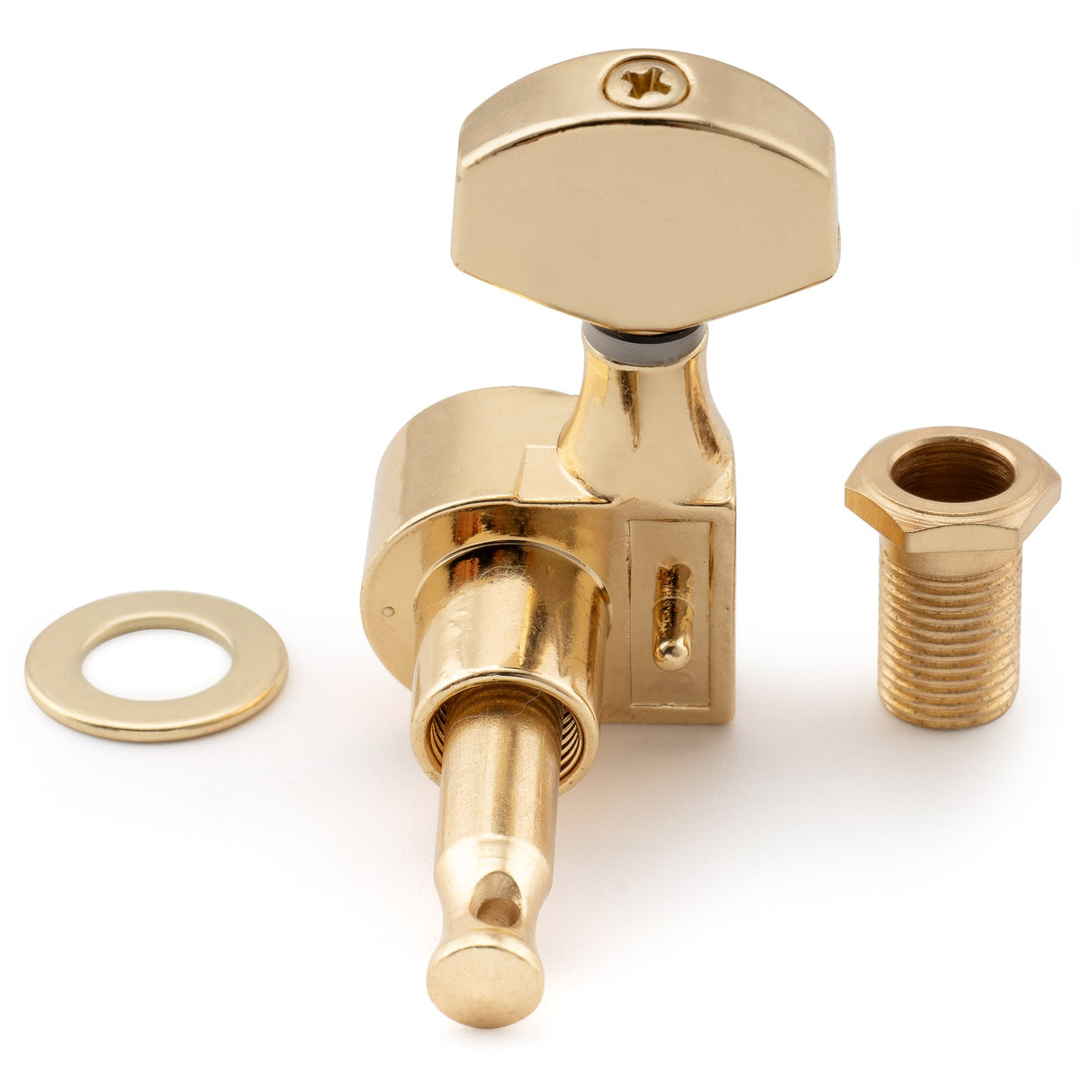 Musiclily Pro R15J-15 6-in-line 15:1 Rapporto, 1-pin, coprimolle completamente sigillate con pulsante esagonale per chitarra elettrica stile SQ Strat Tele