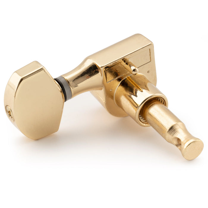 Clavijeros Musiclily Pro R15J 6-en-línea Relación 15:1 Totalmente Sellados con Botón Hexagonal para Guitarra Eléctrica Estilo SQ Strat/Tele