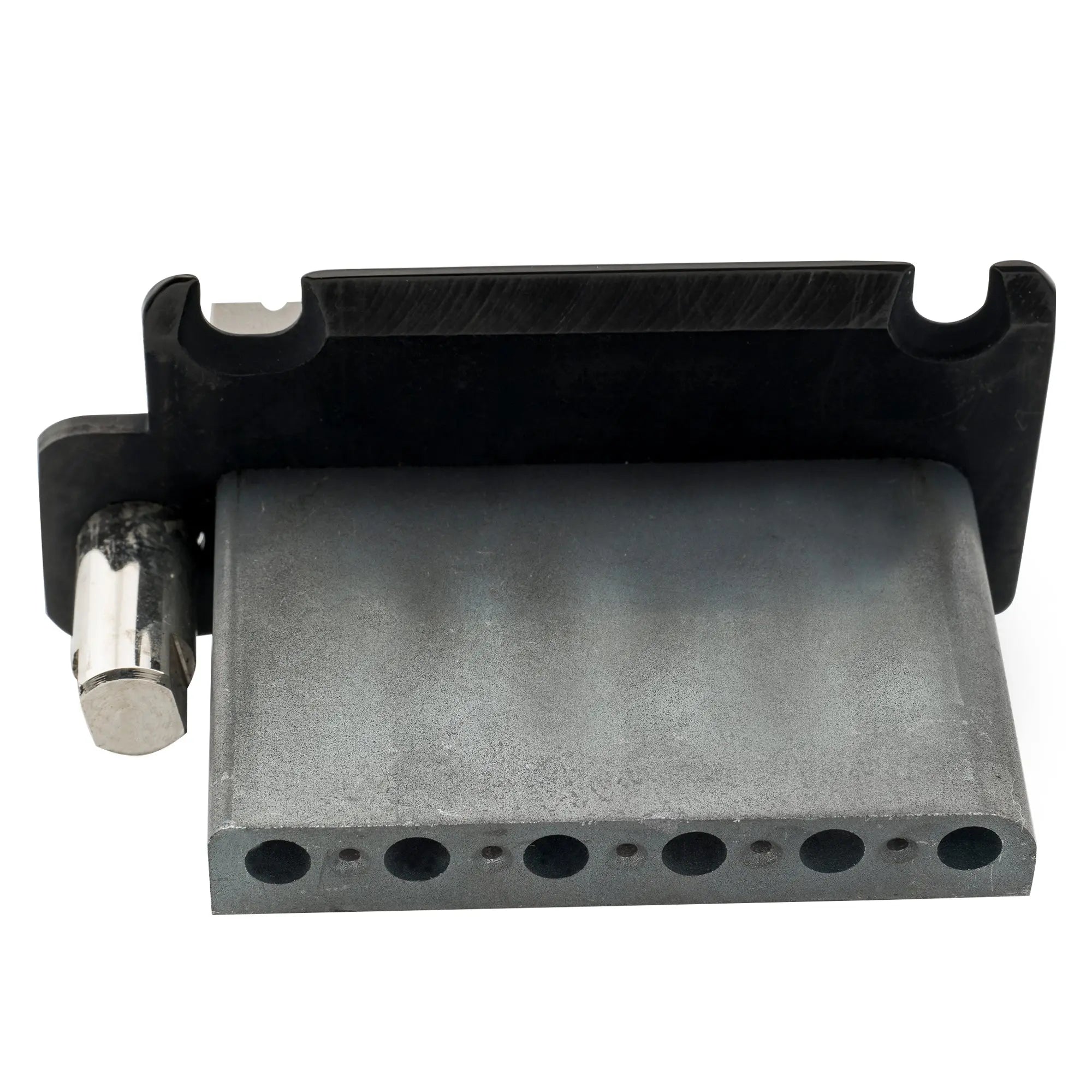detail of musiclily pro 52 5mm2 1 16 inch steel saddles full block 2 stud style guitar tremolo bridge for american strat style electric guitar mx1701p
